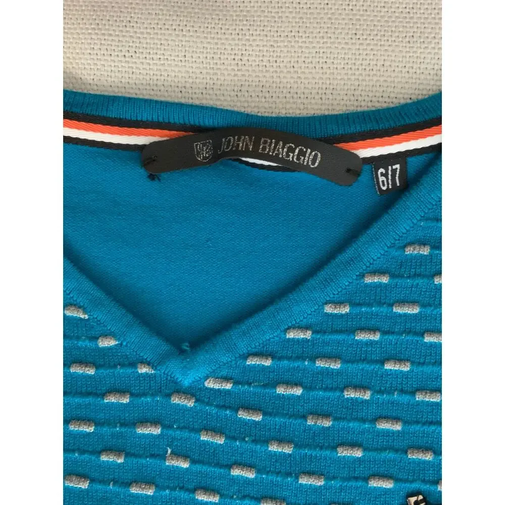 John Biaggio Big Boys' V-Neck‎ Parker Sweater size 6/7